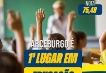 ARCEBURGO EM 1° LUGAR NA EDUCAÇÃO!